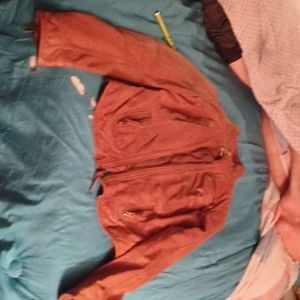 Lucky leather bomber